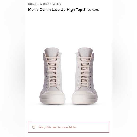 AUTHENTIC RICK OWENS BOOTS